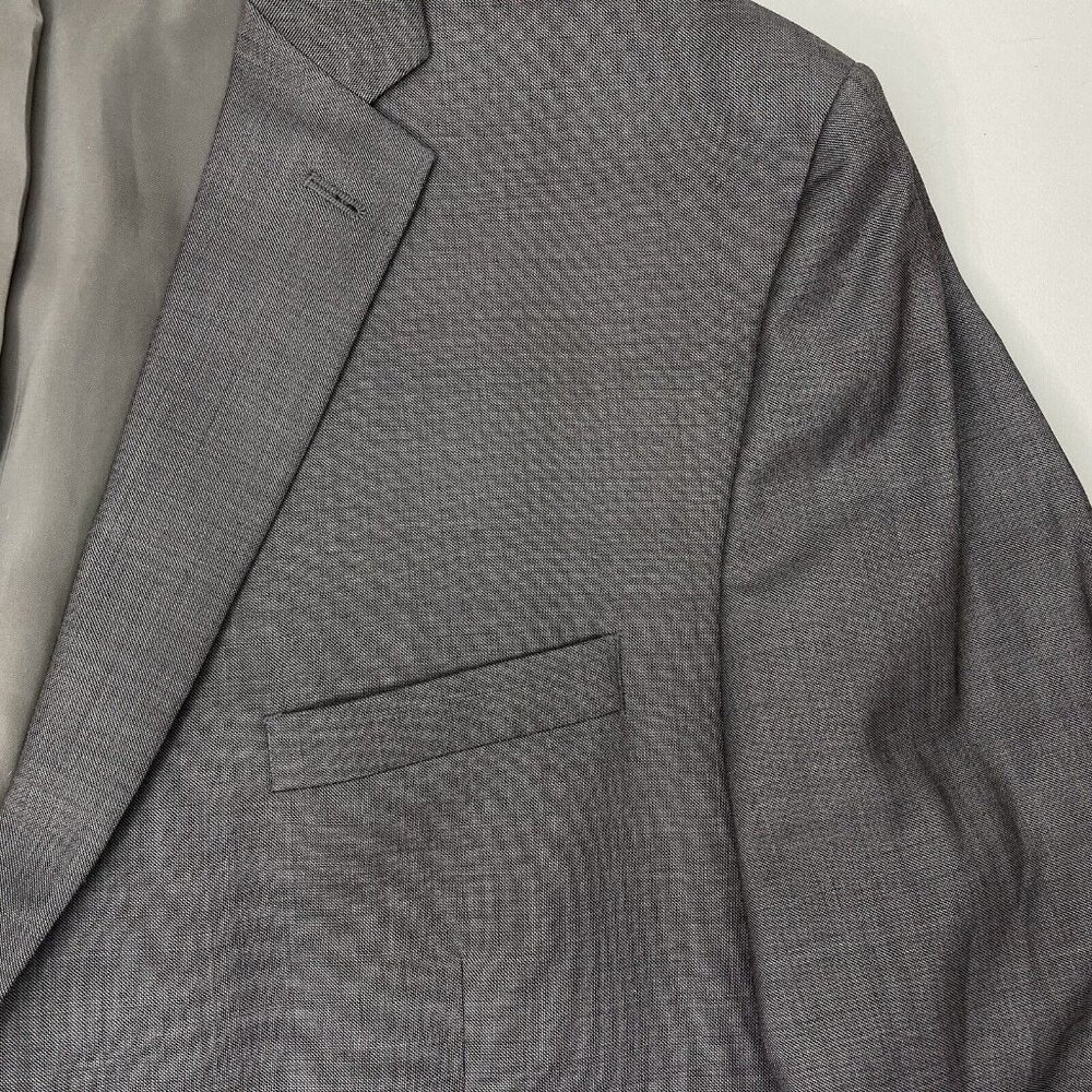 Jos A Bank Traveler Blazer Sport Coat Suit Jacket Wool Slim Fit Gray Mens 52R